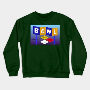 Bowling Sign Crewneck Sweatshirt